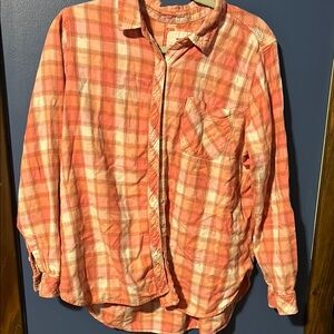 Sonoma Pink Plaid Button-Up Shirt